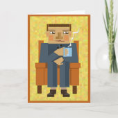 Man voor gefeliciteerde verjaardag kaart (Voorkant)