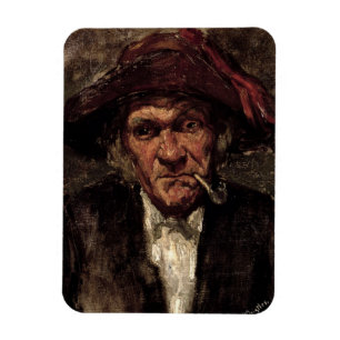 Man voor het roken van een pijp, c.1859 magneet