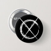 Man voor kredietverstrekker ronde button 5,7 cm (Voorkant /achterkant)