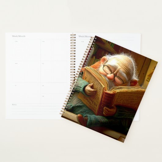 Man voor lezen planner (Display)