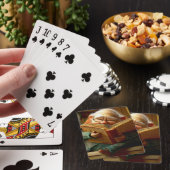Man voor lezen pokerkaarten (Insitu)