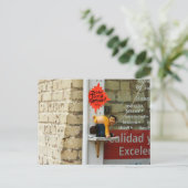 Man voor nieuwe boerenbedrijven briefkaart (Staand voorkant)