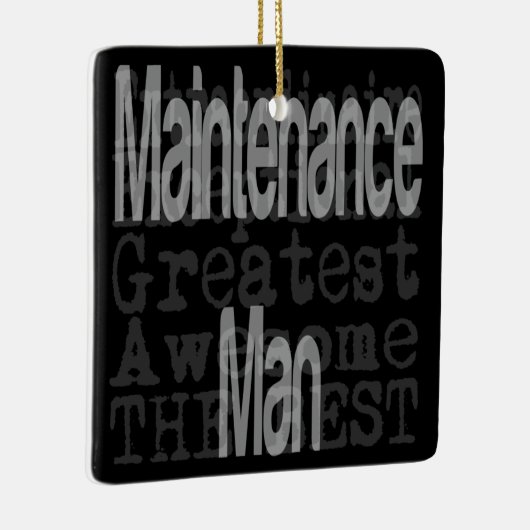 Man voor onderhoud keramisch ornament (Rechts)