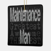 Man voor onderhoud keramisch ornament (Links)