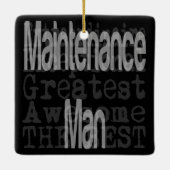 Man voor onderhoud keramisch ornament (Achterkant)