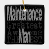 Man voor onderhoud keramisch ornament (Voorkant)