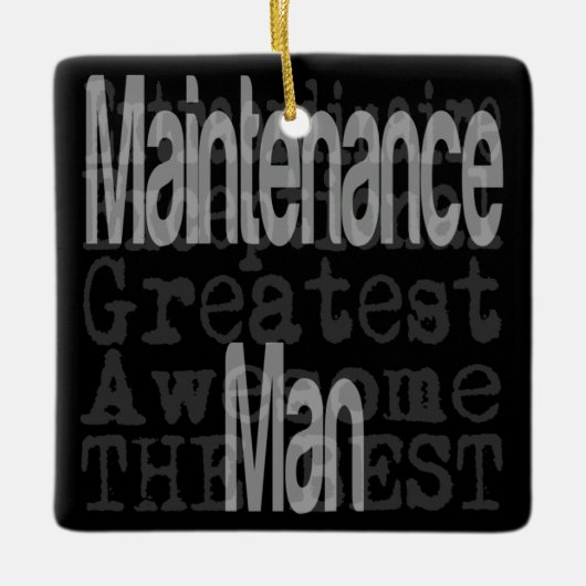 Man voor onderhoud keramisch ornament (Voorkant)