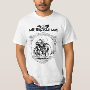 Man voor oprolmotor Fun Tee Shirt