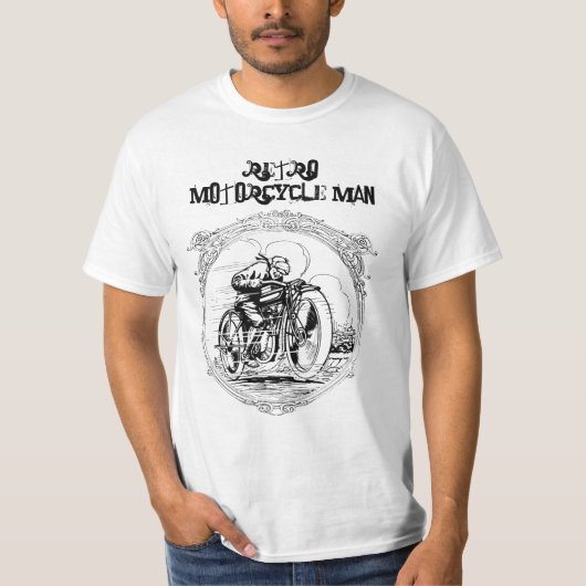 Man voor  oprolmotor Fun Tee Shirt (Voorkant)