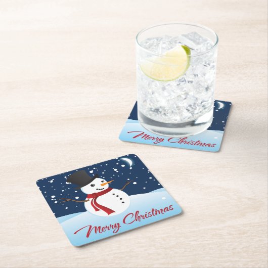 Man voor prettige kerstcadeaus kartonnen onderzetters (Insitu)