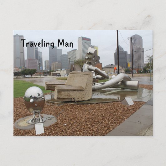 Man voor reizen # 1 briefkaart (Voorkant)