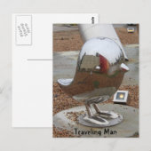 Man voor reizen briefkaart (Voorkant / Achterkant)