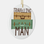 Man voor reizen keramisch ornament (Rechts)