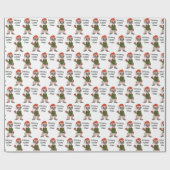 Man voor snelle en snelle e-mail met kerstmis cadeaupapier (Vlak)