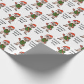 Man voor snelle en snelle e-mail met kerstmis cadeaupapier (Hoek)