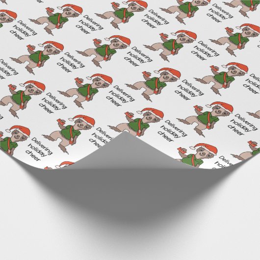 Man voor snelle en snelle e-mail met kerstmis cadeaupapier (Hoek)