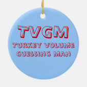 Man voor volumeregeling Turkije Keramisch Ornament (Achterkant)