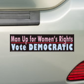 Man voor vrouwelijke Bumpersticker (Op auto)