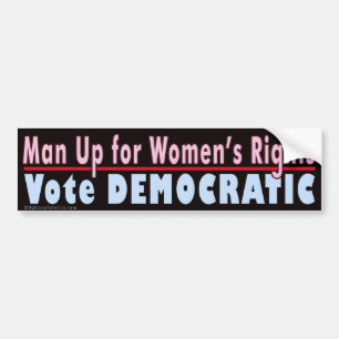 Man voor vrouwelijke Bumpersticker