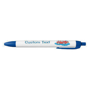 Man voor wasgoed blauwe inkt pen