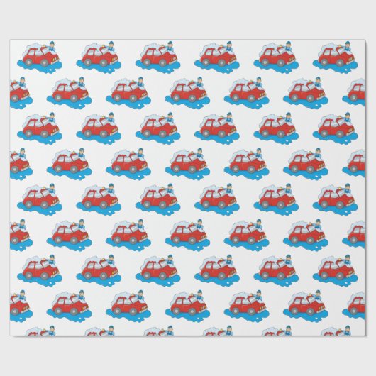 Man voor wasgoed cadeaupapier (Vlak)