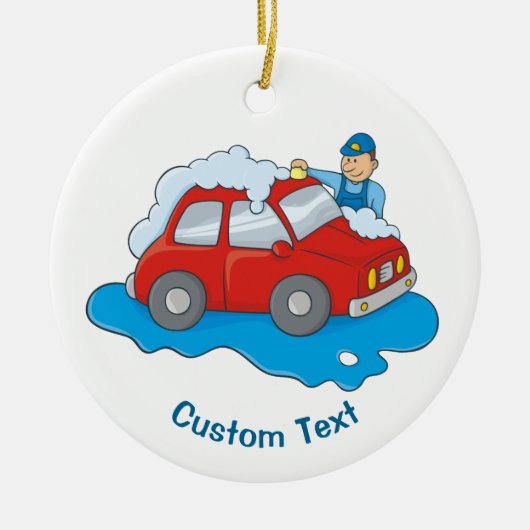 Man voor wasgoed keramisch ornament (Voorkant)