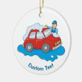 Man voor wasgoed keramisch ornament (Links)