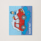 Man voor wasgoed legpuzzel (Verticaal)