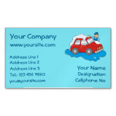 Man voor wasgoed magnetisch visitekaartje (Voorkant)