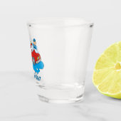 Man voor wasgoed shot glas (Rechts)