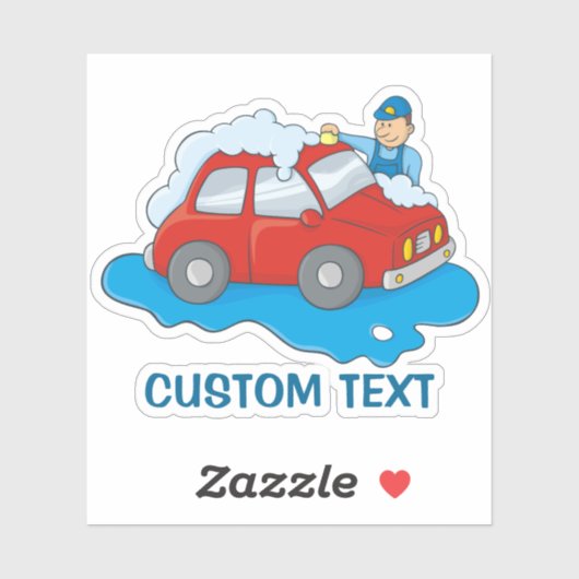 Man voor wasgoed sticker (Vel)