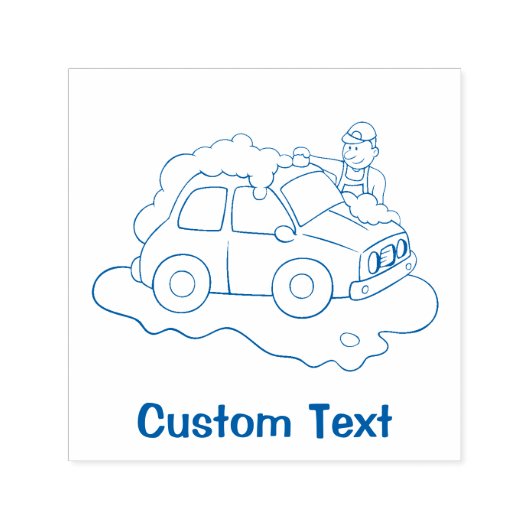 Man voor wasgoed  zelfinktende stempel (Design)