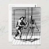 Man Voorstellen voor een skelet Briefkaart (Voorkant / Achterkant)