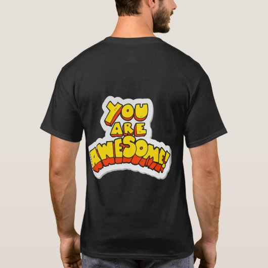 man vriendelijkheid t-shirt (Achterkant)