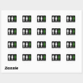 Man, Vrouw, Heks, Dorothy Ronde Sticker (Vel)
