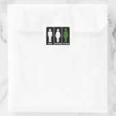 Man, Vrouw, Heks, Dorothy Ronde Sticker (Tas)