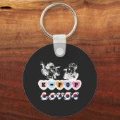 Man Vrouw Idols Zingen KPop Hearts Korea Lover Sleutelhanger (Voorkant)