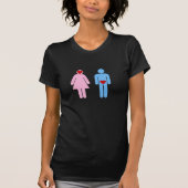 Man Vrouw Love Humor Tshirt (Voorkant)