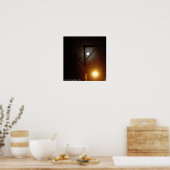 man vs. natuur poster (Keuken)