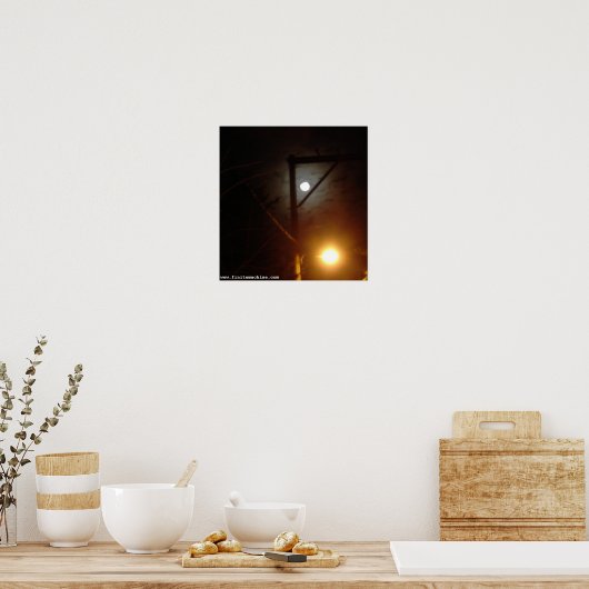 man vs. natuur poster (Keuken)