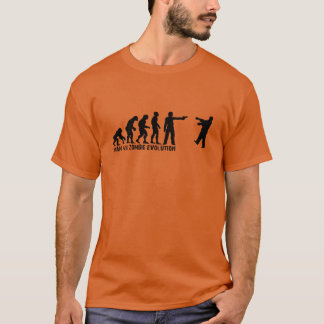 Man vs Zombie Evolution vrienden vriend T-shirt