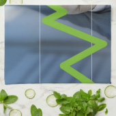 Man waarop het concept "aandelenkoers" is afgebeel theedoek (Gevouwen)