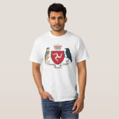 Man wapenmunt - Manx Emblem T-shirt (Voorkant volledig)