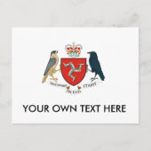 Man wapenschild briefkaart (Voorkant)