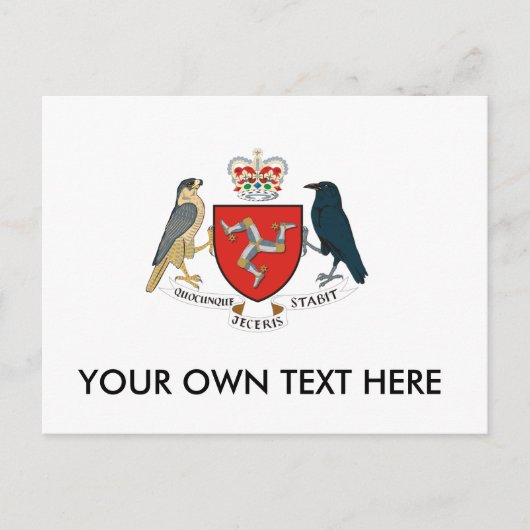 Man wapenschild briefkaart (Voorkant)