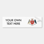 Man wapenschild bumpersticker (Voorkant)