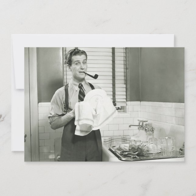 Man Washing Dishes (Voorkant)