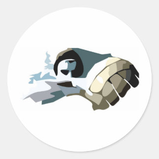 man waterpolo ronde sticker