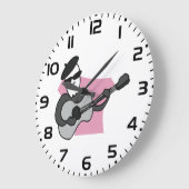 Man Wearing Beret Playing Acoustic Guitar Grote Klok (Hoek)