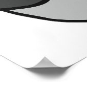 Man Wearing Beret Playing Acoustic Guitar Poster (Hoek)